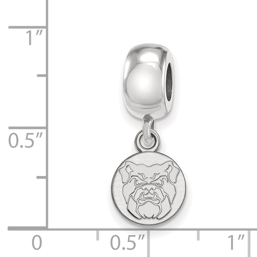 Sterling Silver Rhod-Pltd Logoart Butler University Dangle Bead