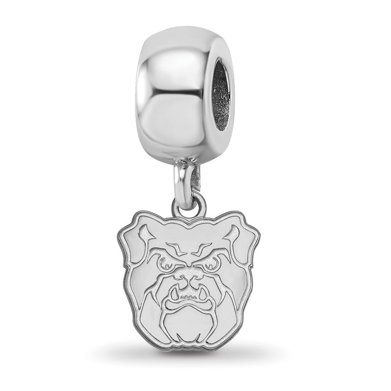 Sterling Silver Rhod-Pltd Logoart Butler University Dangle Bead
