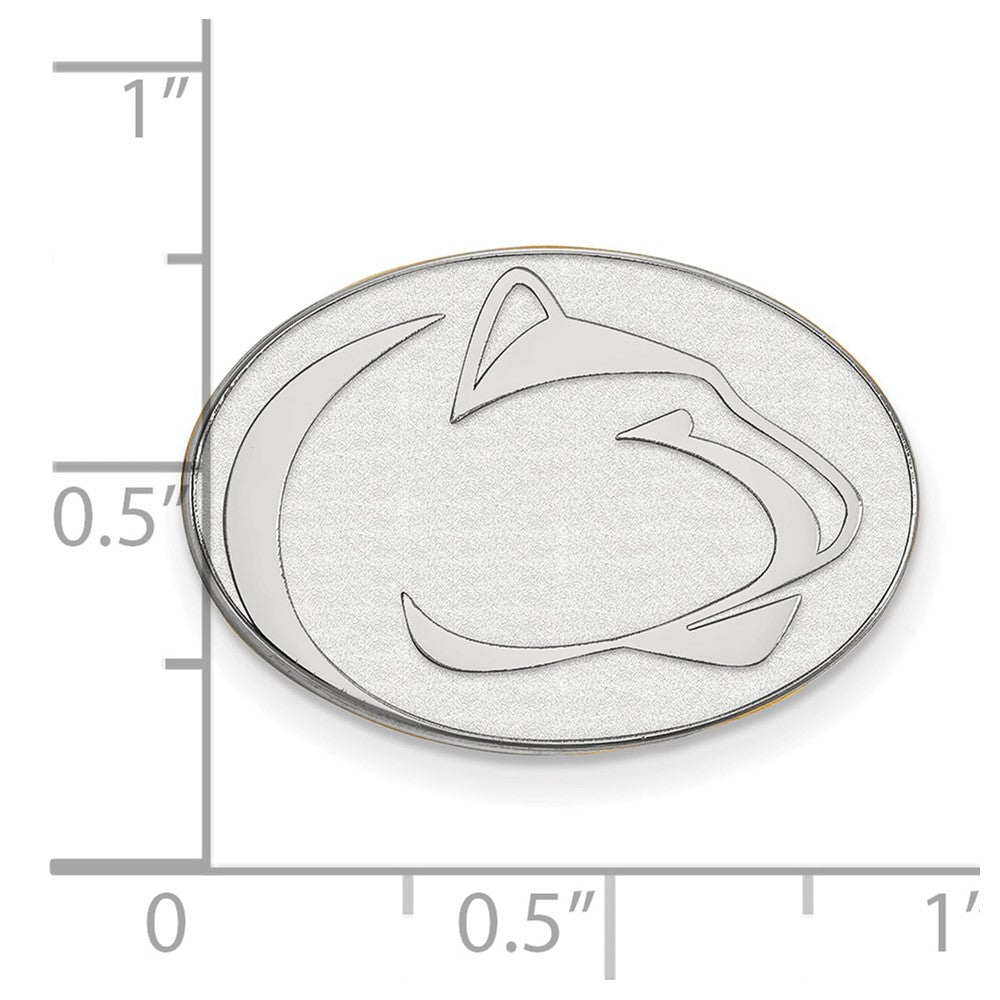 Sterling Silver Rhod-Pltd Logoart Penn State University Lapel Pin