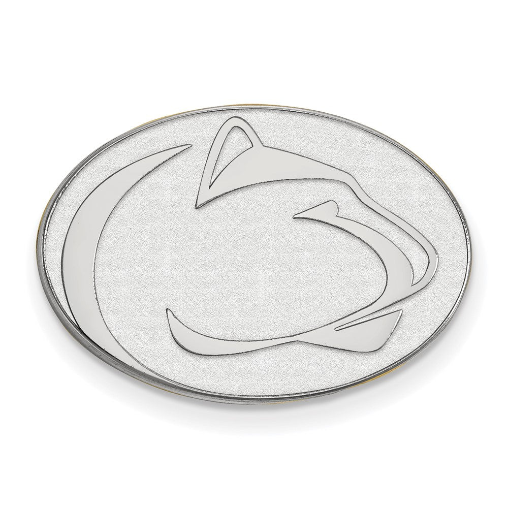 Sterling Silver Rhod-Pltd Logoart Penn State University Lapel Pin