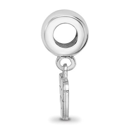 Sterling Silver Rhod-Pltd Logoart University of Dayton Xs Dangle Bead