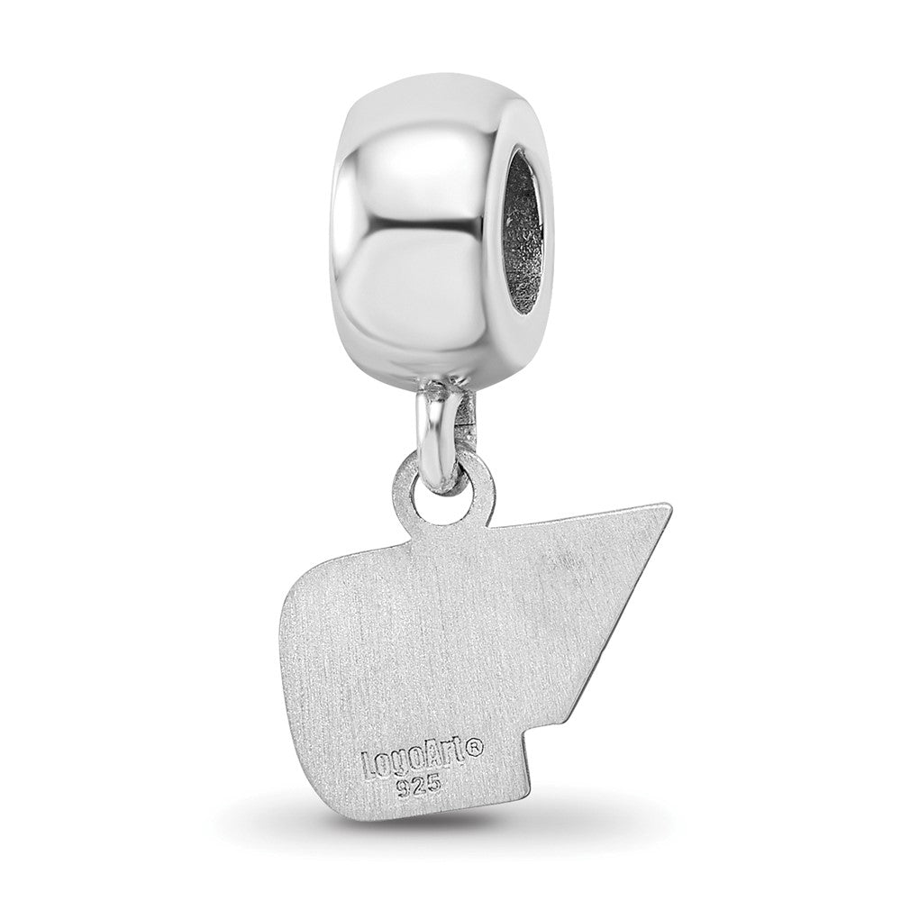Sterling Silver Rhod-Pltd Logoart University of Dayton Xs Dangle Bead