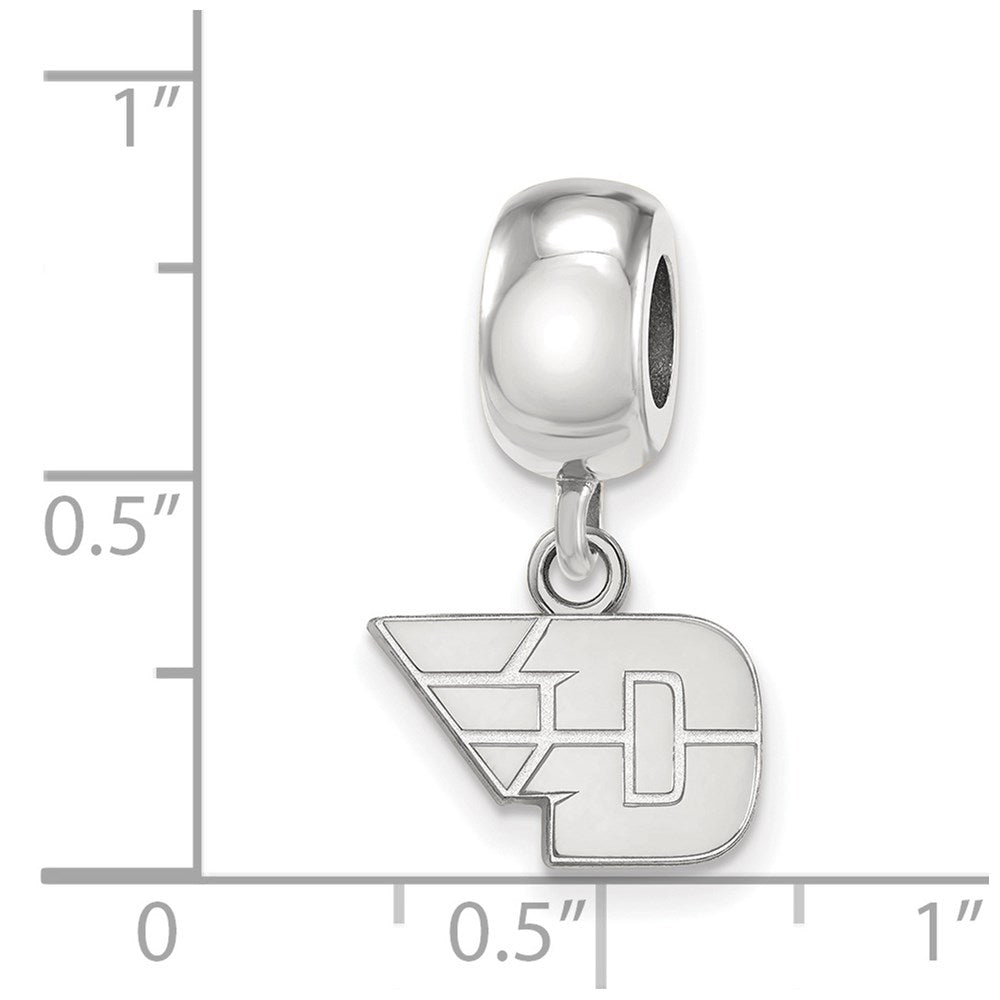 Sterling Silver Rhod-Pltd Logoart University of Dayton Xs Dangle Bead