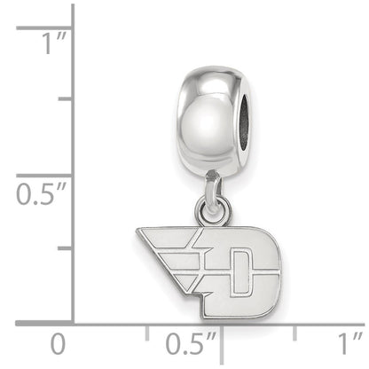 Sterling Silver Rhod-Pltd Logoart University of Dayton Xs Dangle Bead