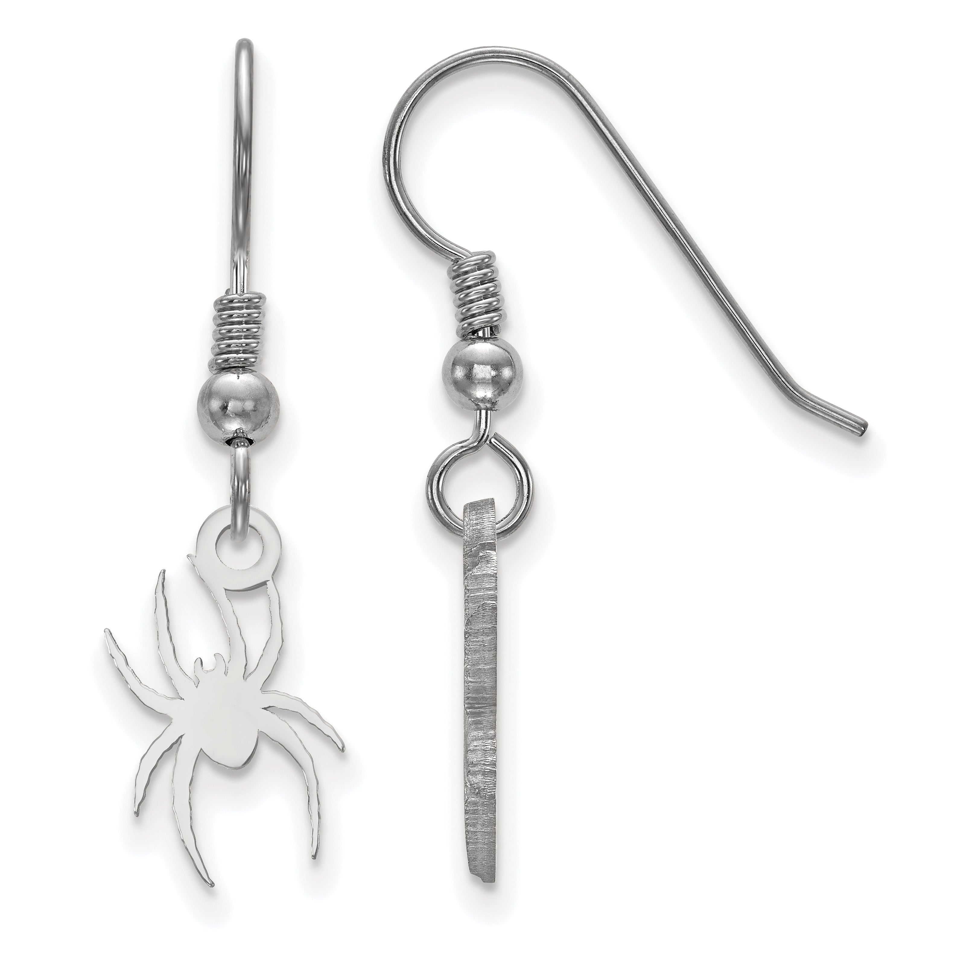 Sterling Silver S. Rh P La University Of Richmond Small Dangle Earring Wire