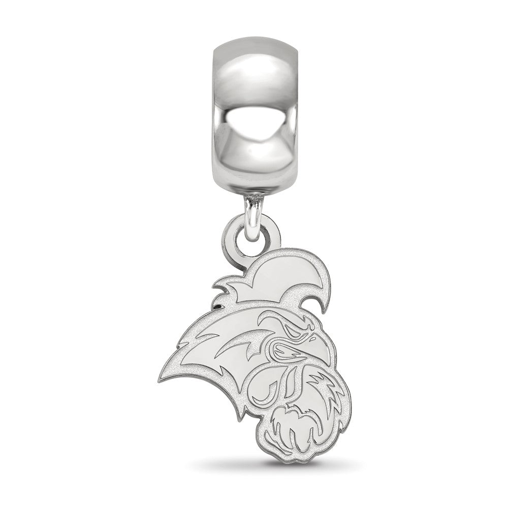 Sterling Silver Rhod-Pltd Logoart Coastal Carolina U. Sm Dangle Bead