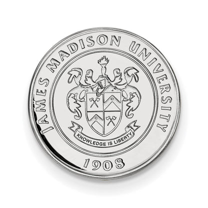Sterling Silver Rhod-Pltd Logoart James Madison University Crest Lapel Pin