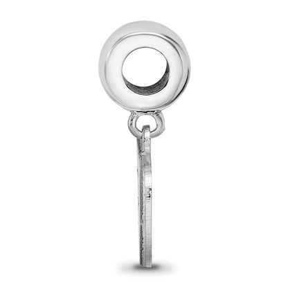 Sterling Silver Rhod-Pltd Logoart University of Dayton Small Dangle Bead