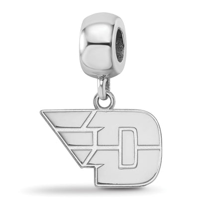Sterling Silver Rhod-Pltd Logoart University of Dayton Small Dangle Bead