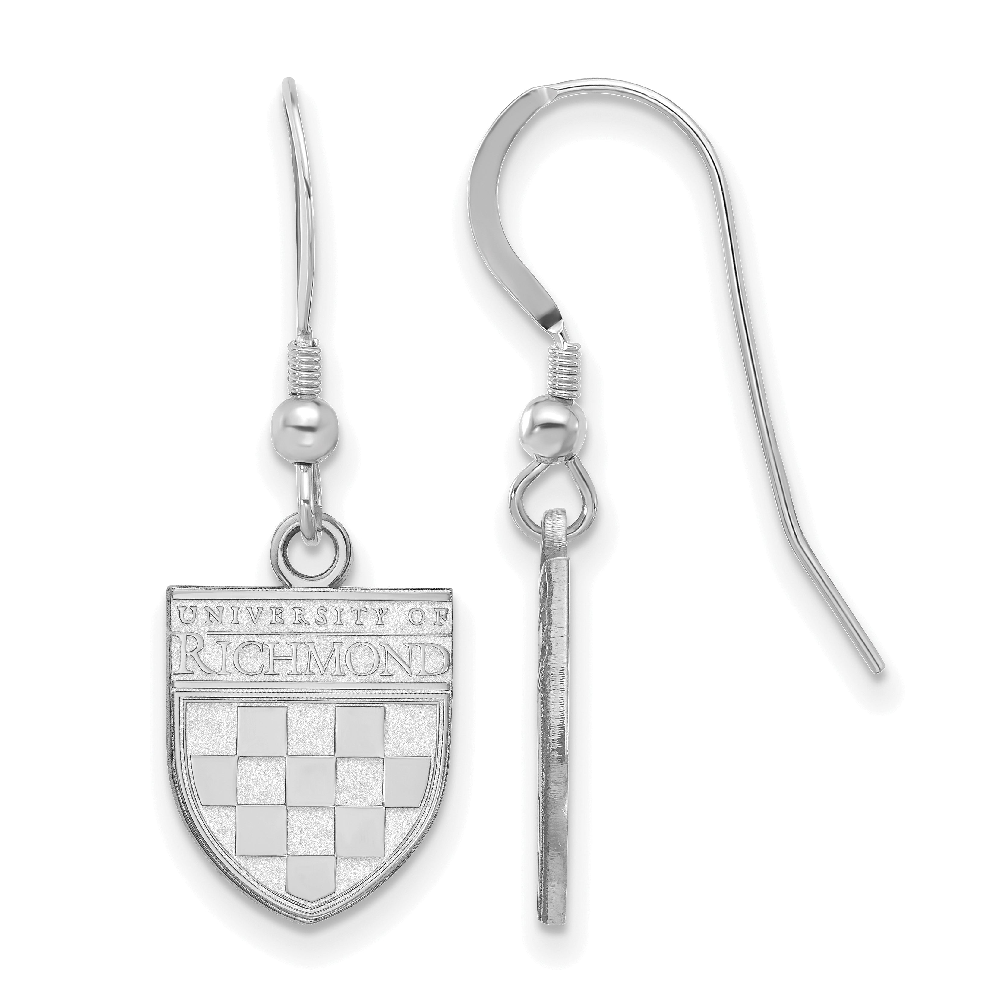 Sterling Silver S. Rh P La University Of Richmond Small Dangle Earring Wire