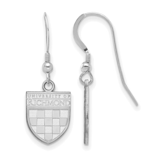 Sterling Silver S. Rh P La University Of Richmond Small Dangle Earring Wire