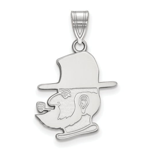 10K White Gold Logoart Appalachian State University Mountaineer Large Pendant