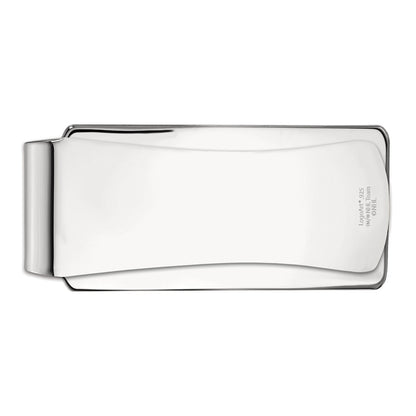 Sterling Silver Rhod-Pltd Logoart Baylor University Money Clip