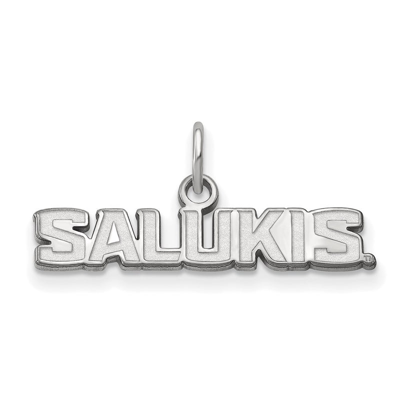 Sterling Silver Rhodium Plated Logoart Southern Illinois University Salukis Extra Small Pendant
