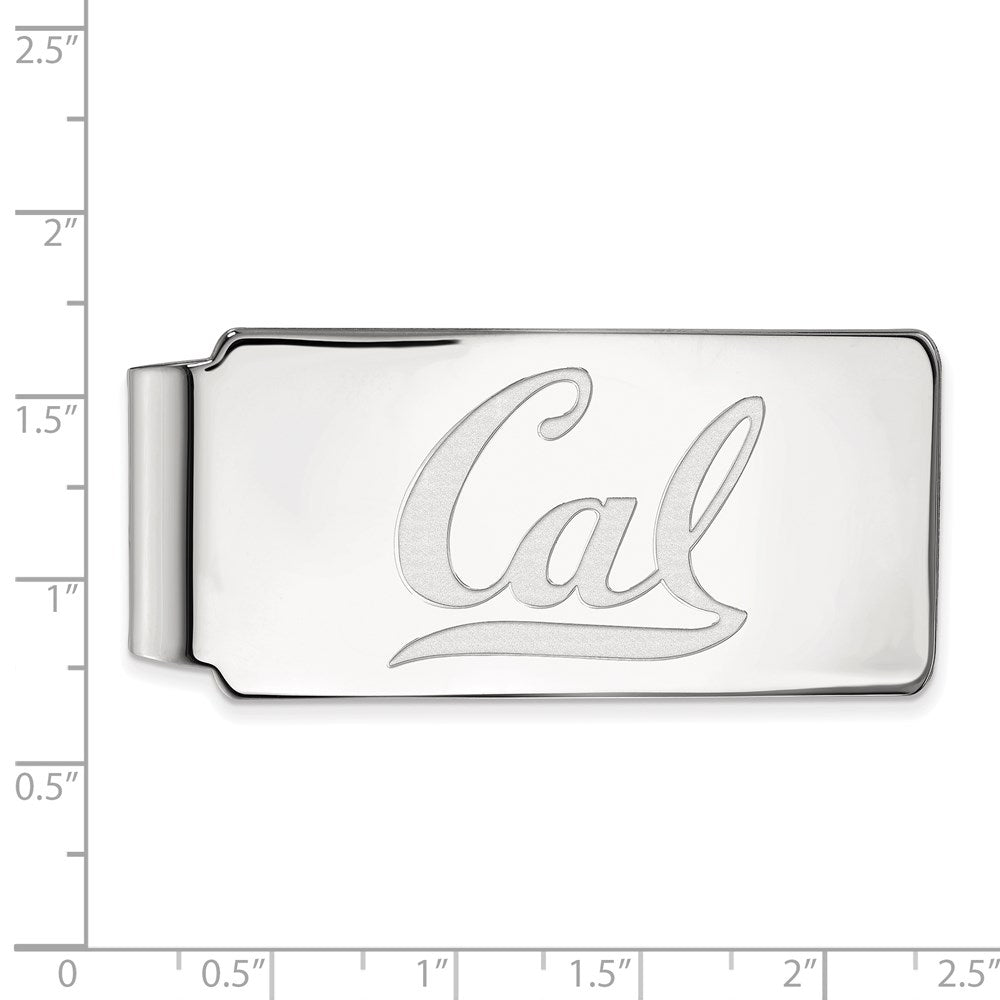 Sterling Silver Rhod-Pltd Logoart U. of California Berkeley Money Clip
