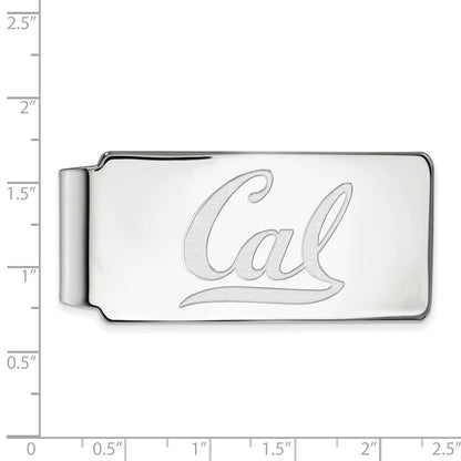 Sterling Silver Rhod-Pltd Logoart U. of California Berkeley Money Clip