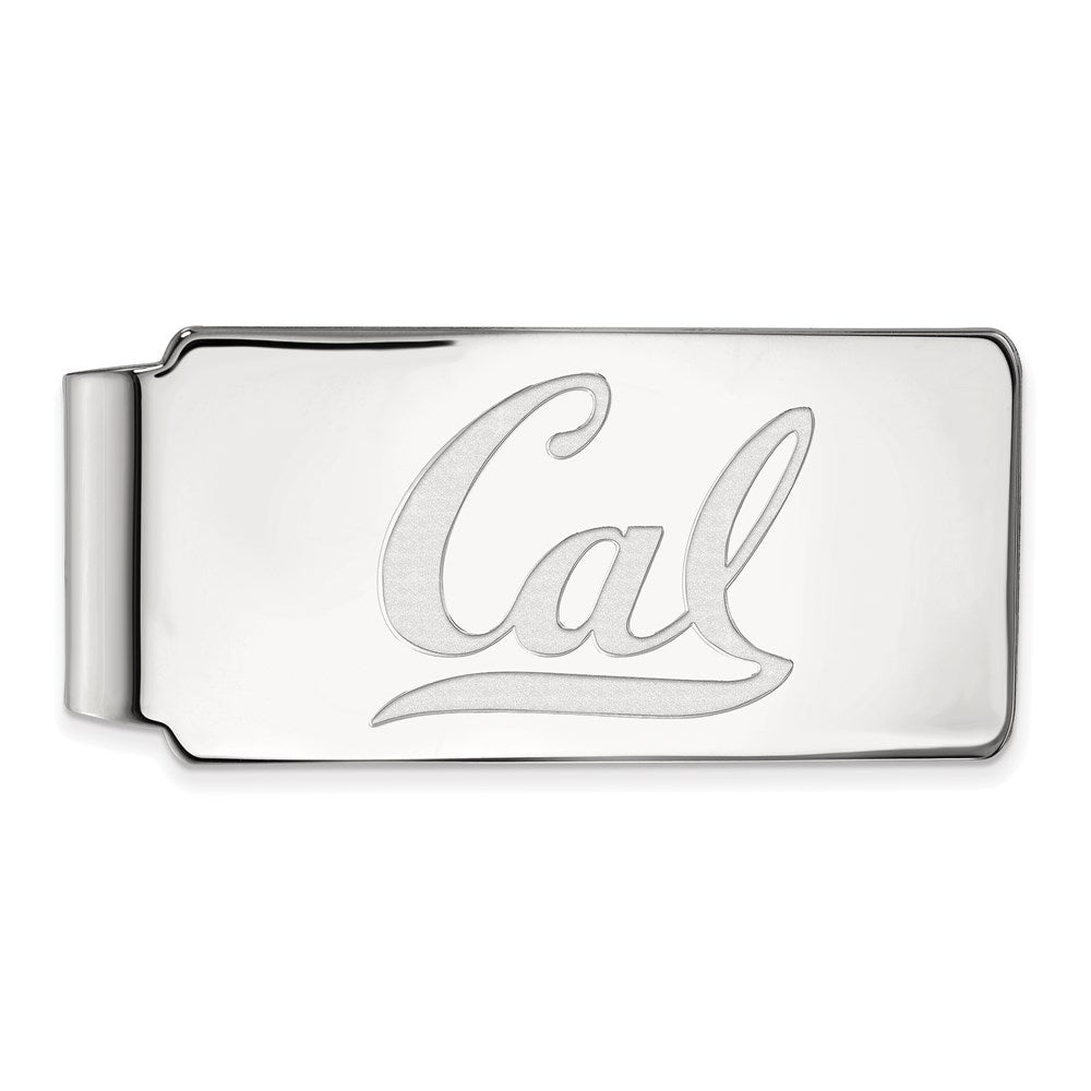 Sterling Silver Rhod-Pltd Logoart U. of California Berkeley Money Clip