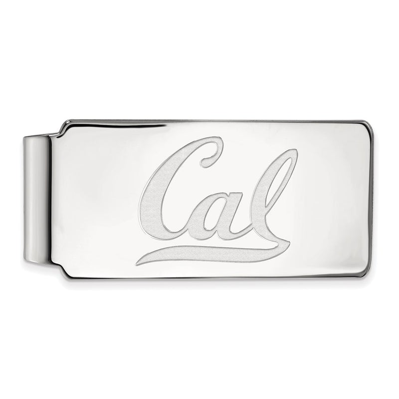 Sterling Silver Rhod-Pltd Logoart U. of California Berkeley Money Clip