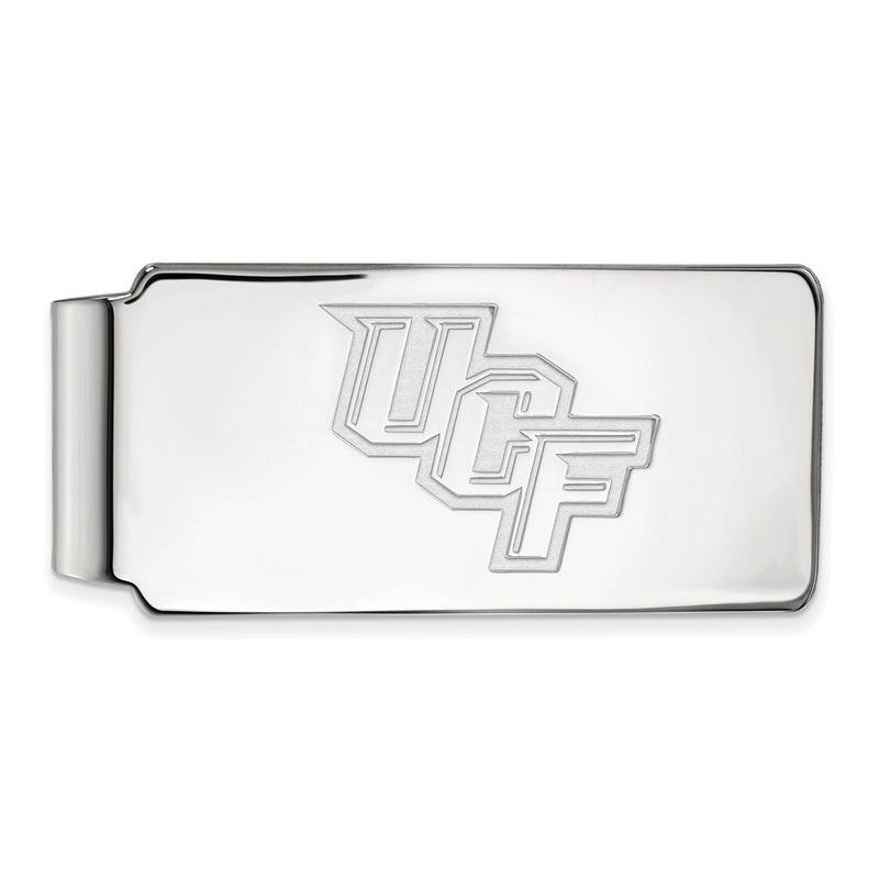 Sterling Silver Rhod-Pltd Logoart University of Central Florida Money Clip