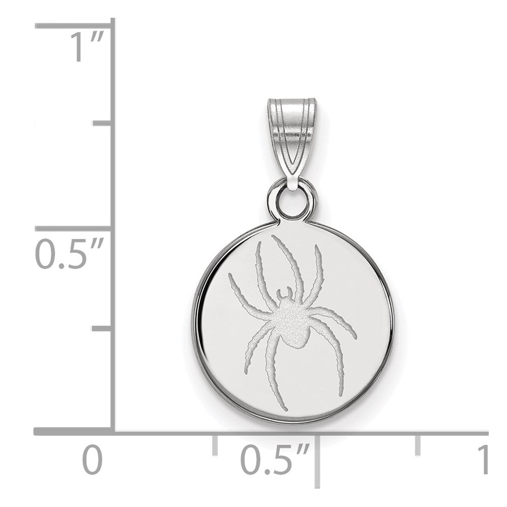 Sterling Silver Rh Plated La University Of Richmond Medium Disc Pendant