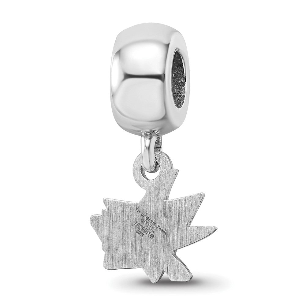 Sterling Silver Rhod-Pltd Nhl Logoart San Jose Sharks Xs Dangle Bead