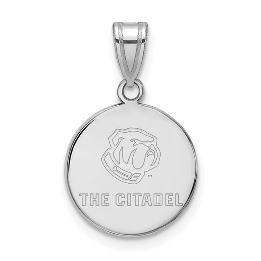 10K White Gold 10Kw Logoart The Citadel Medium Pendant