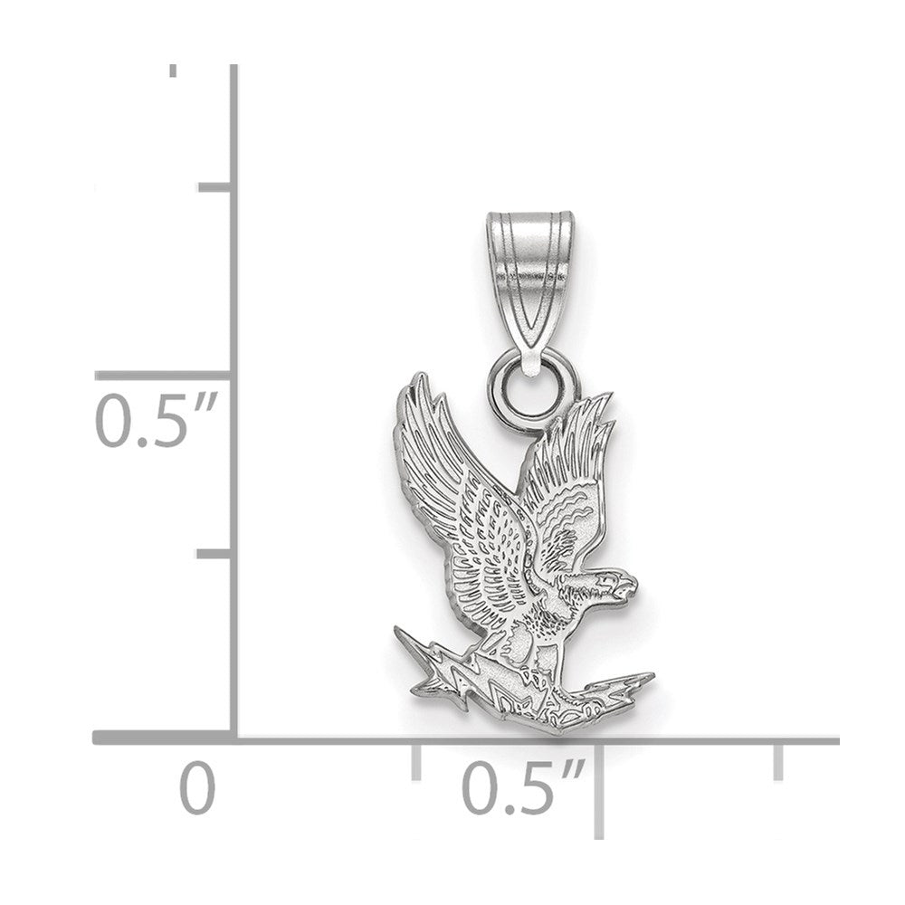 Sterling Silver Rhodium Plated Logoart United States Air Force Academy Falcon Small Pendant