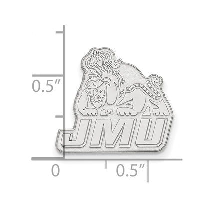 Sterling Silver Rhod-Pltd Logoart James Madison University Lapel Pin