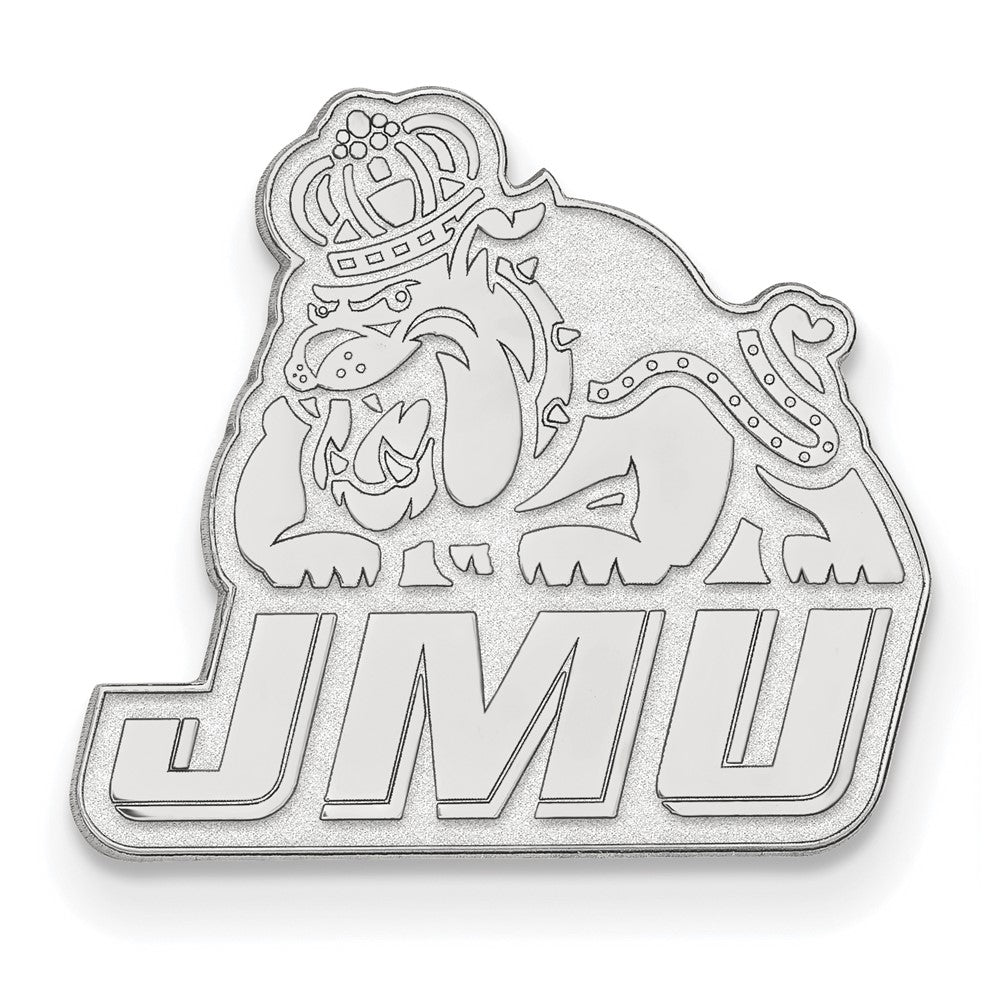 Sterling Silver Rhod-Pltd Logoart James Madison University Lapel Pin