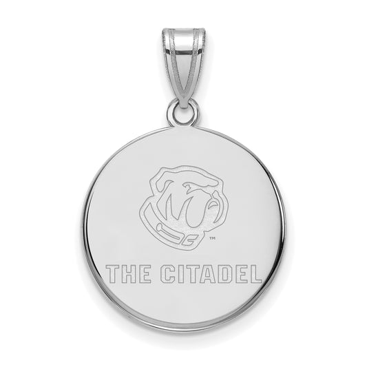 10K White Gold 10Kw Logoart The Citadel Large Pendant