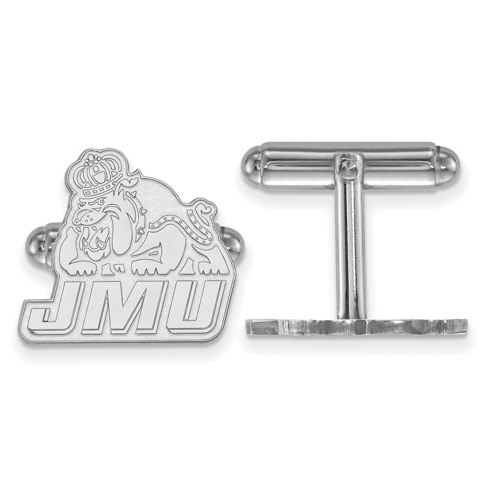 Sterling Silver Rhod-Pltd Logoart James Madison University Cuff Links