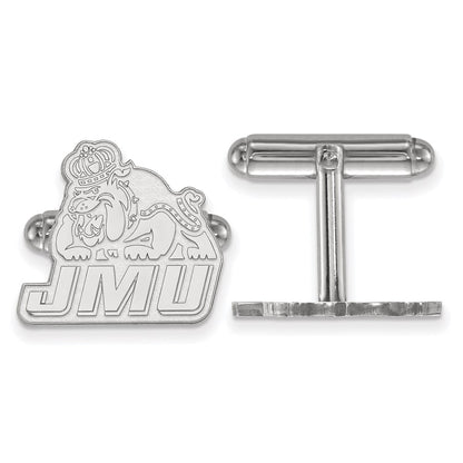 Sterling Silver Rhod-Pltd Logoart James Madison University Cuff Links