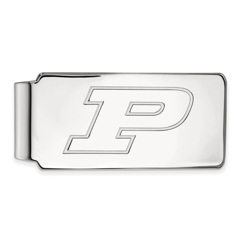 Sterling Silver Rhod-Pltd Logoart Purdue Univ. Money Clip