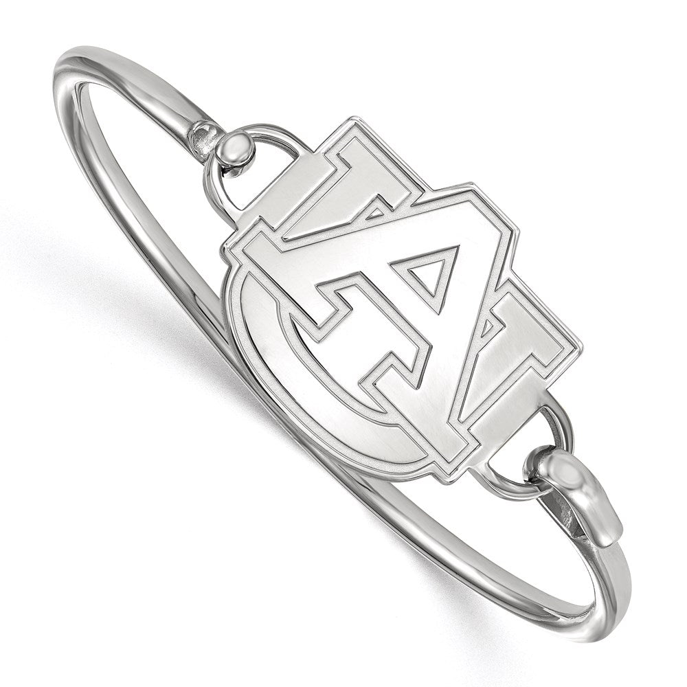 Sterling Silver Rh Plated Logoart Auburn University Bangle