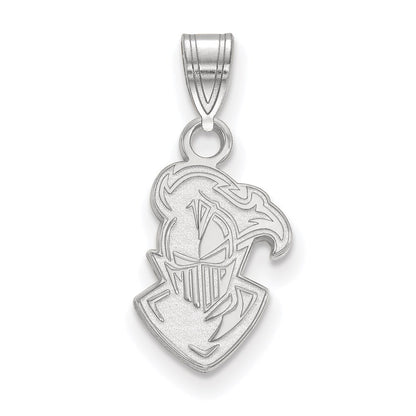 10K White Gold Logoart Furman University Paladin Small Pendant