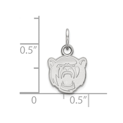 Sterling Silver Rhodium Plated Logoart Baylor University Extra Small Pendant