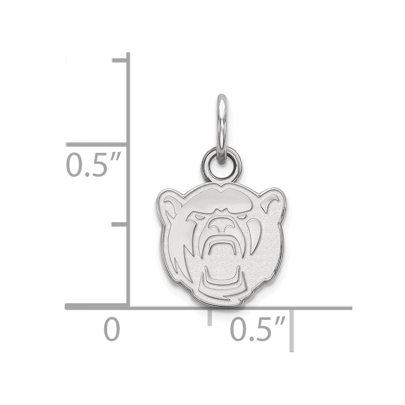 Sterling Silver Rhodium Plated Logoart Baylor University Extra Small Pendant