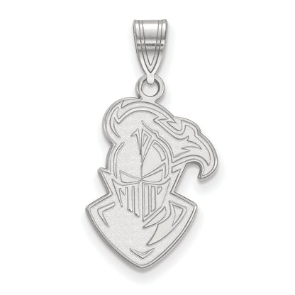14K White Gold Logoart Furman University Paladin Large Pendant