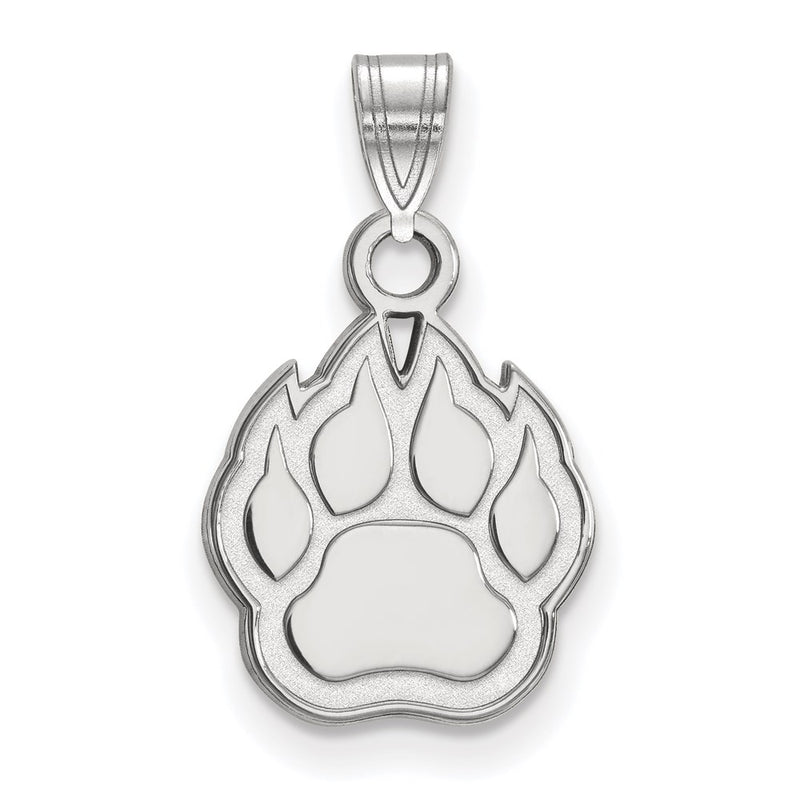 10K White Gold Logoart Northern Illinois University Paw Small Pendant