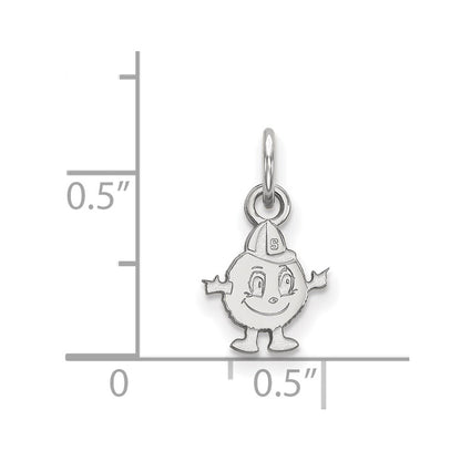 Sterling Silver Rhodium Plated Logoart Syracuse University Mascot Extra Small Pendant