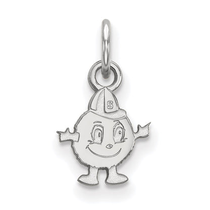 Sterling Silver Rhodium Plated Logoart Syracuse University Mascot Extra Small Pendant