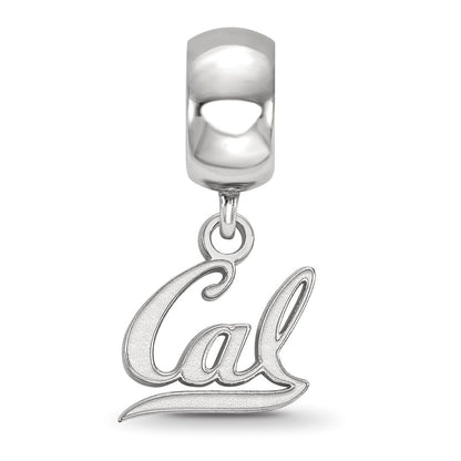 Sterling Silver Rhod-Pltd Logoart U. of California Berkeley Dangle Bead