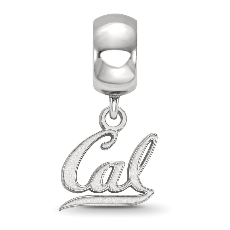 Sterling Silver Rhod-Pltd Logoart U. of California Berkeley Dangle Bead