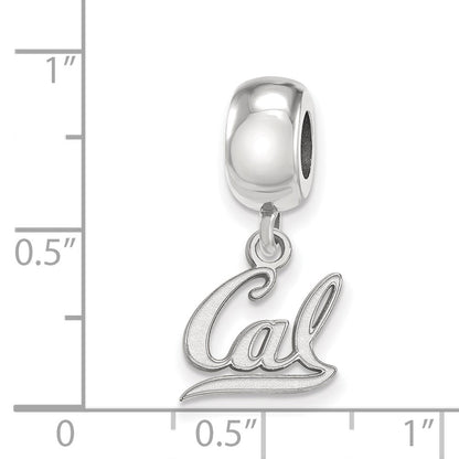 Sterling Silver Rhod-Pltd Logoart U. of California Berkeley Dangle Bead