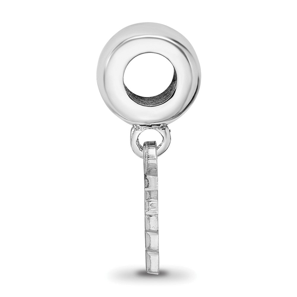 Sterling Silver Rhod-Pltd Logoart U. of Central Florida Xs Dangle Bead