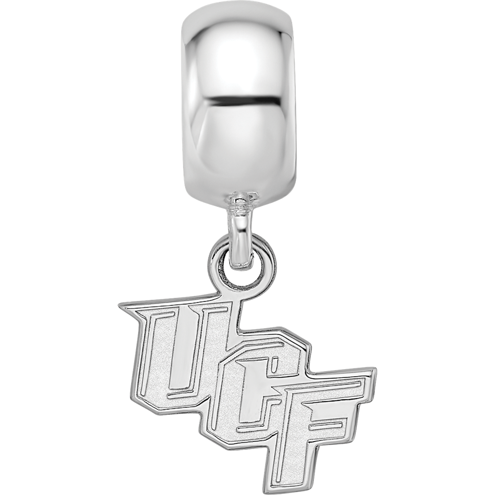 Sterling Silver Rhod-Pltd Logoart U. of Central Florida Xs Dangle Bead