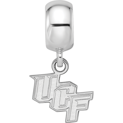 Sterling Silver Rhod-Pltd Logoart U. of Central Florida Xs Dangle Bead
