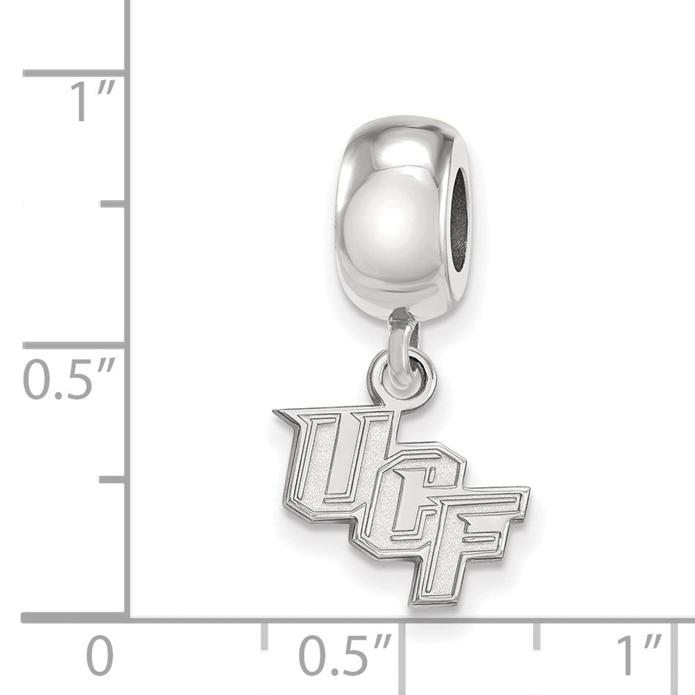 Sterling Silver Rhod-Pltd Logoart U. of Central Florida Xs Dangle Bead