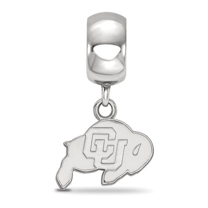 Sterling Silver Rhod-Pltd Logoart U. of Colorado Xs Dangle Bead