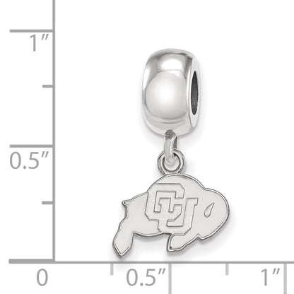 Sterling Silver Rhod-Pltd Logoart U. of Colorado Xs Dangle Bead